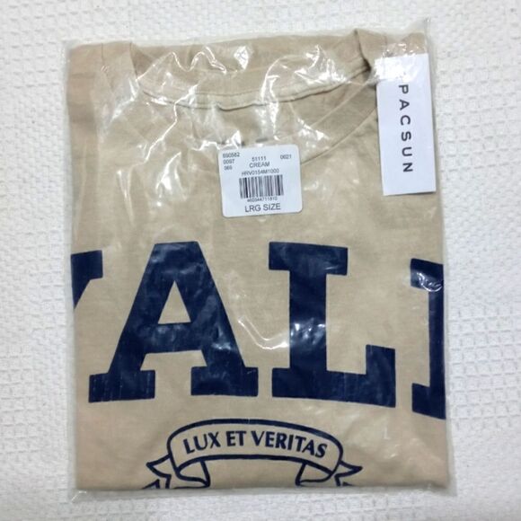 Pacsun Yale University Short Sleeve T-Shirt Size Large - Picture 3 of 5
